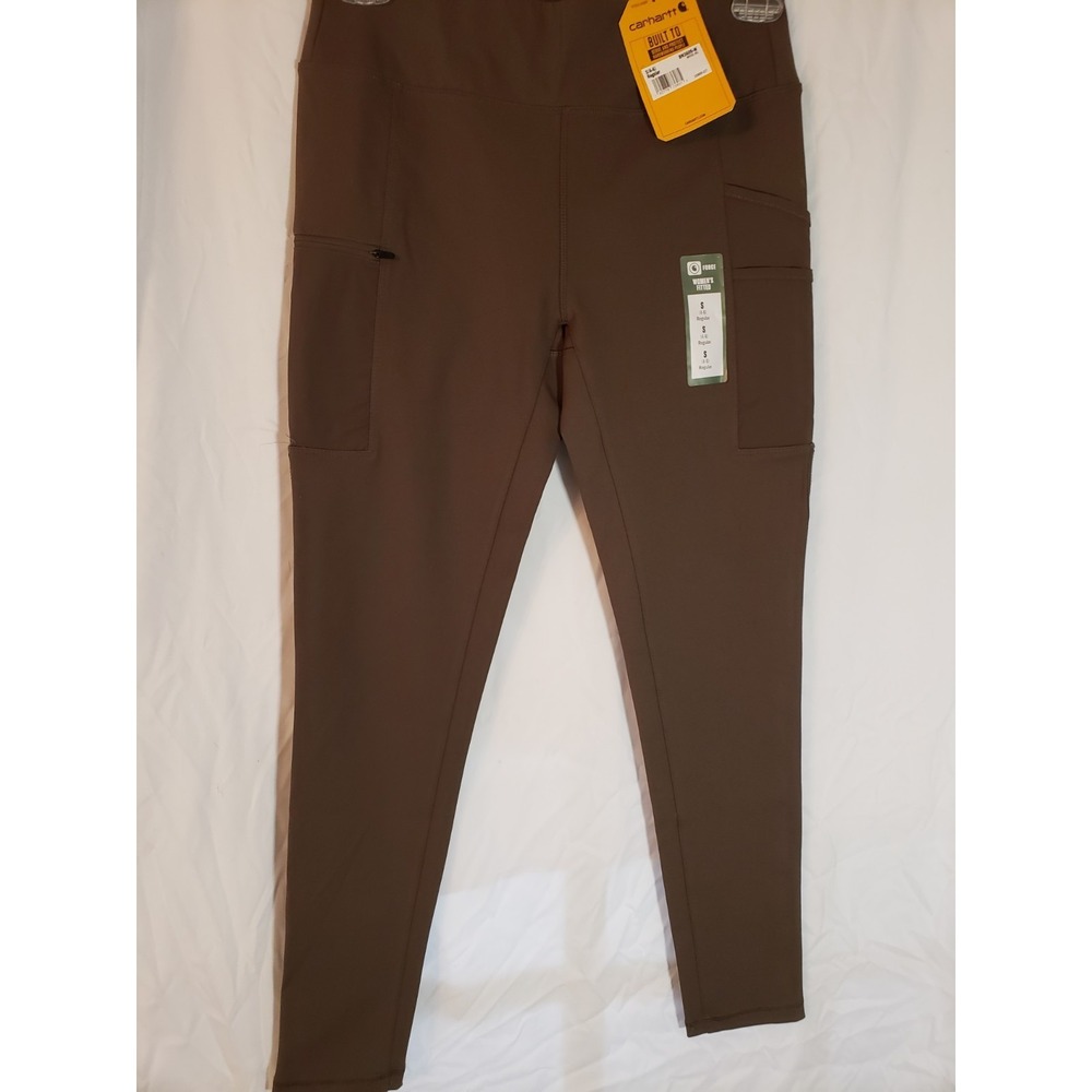 Women's Olive Green Carhartt Force Fitted Leggings Size S